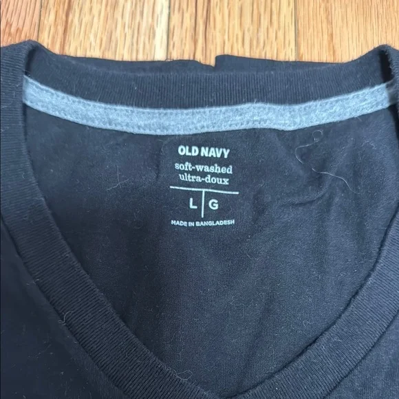 Assorted Men's T-Shirts - Black, Gray, Red Stripes - Picture 2 of 6